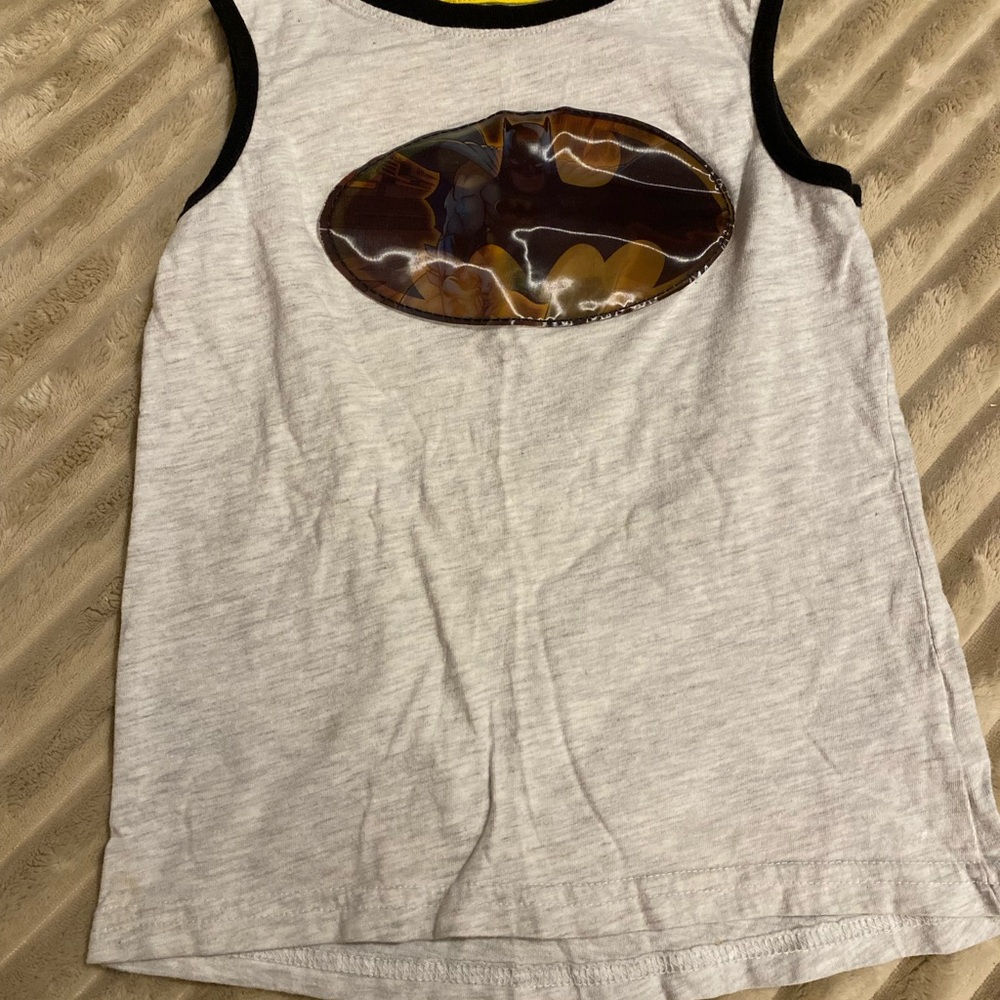 Batman Holographic Gray and Black Trim Tee